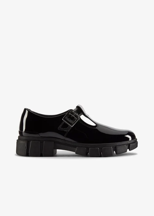 Clarks School Evyn Bar Youth Black Patent Standard - 4 Image 1