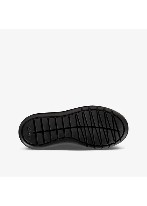 Clarks School Scape Flare Kid Black Leather Extra Wide - 10 Infants Image 3