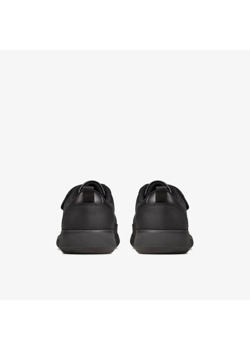 Clarks School Scape Flare Kid Black Leather Extra Wide - 10 Infants Image 5
