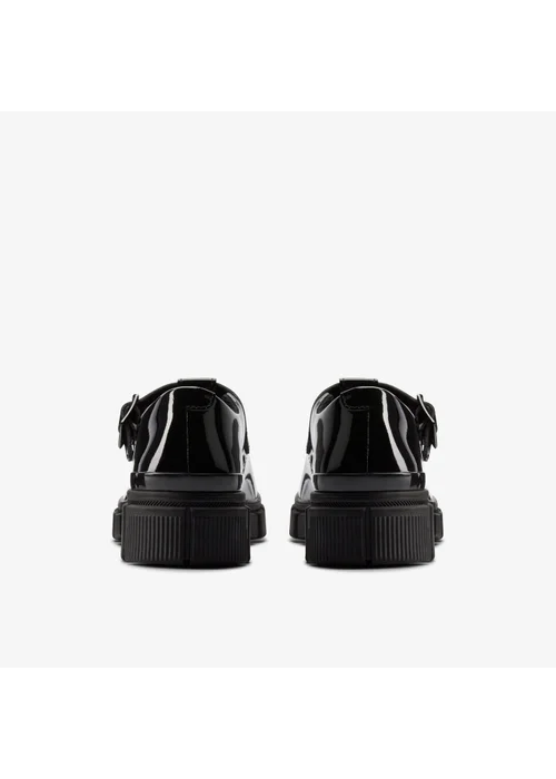 Clarks School Evyn Bar Youth Black Patent Wide - 5.5 Image 5