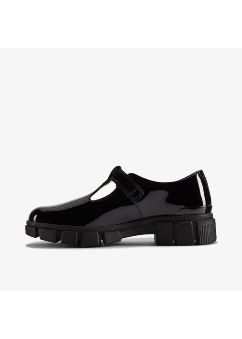 Clarks School Evyn Bar Youth Black Patent Wide - 5.5 Image 2