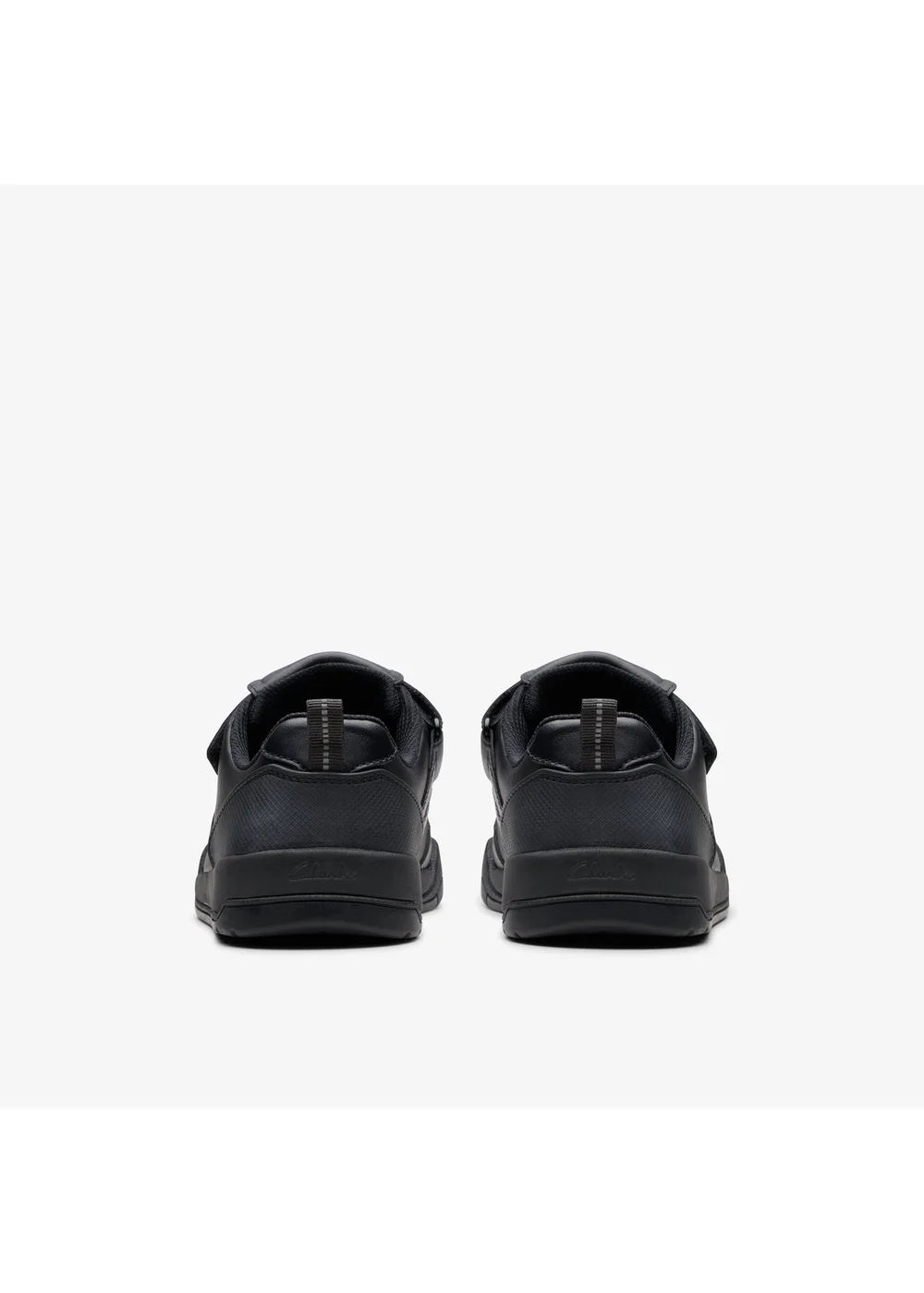 Clarks School Boys Black Laser Track Youth Leather Wide - 3.5 Image 5
