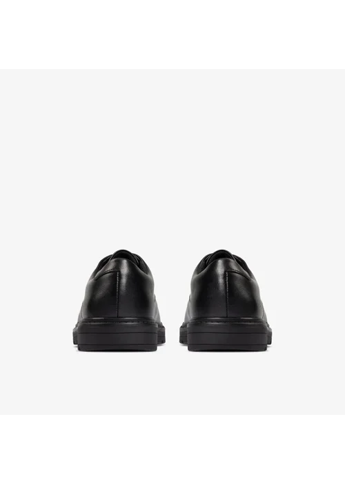 Clarks School Loxham Derby Youth Black Leather Wide - 3 Image 5
