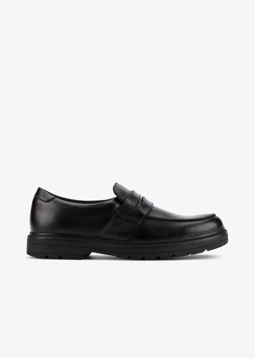 Clarks School Loxham Craft Youth Black Leather Standard - 5.5 Image 1