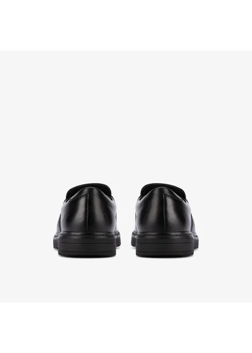 Clarks School Loxham Craft Youth Black Leather Standard - 5.5 Image 5