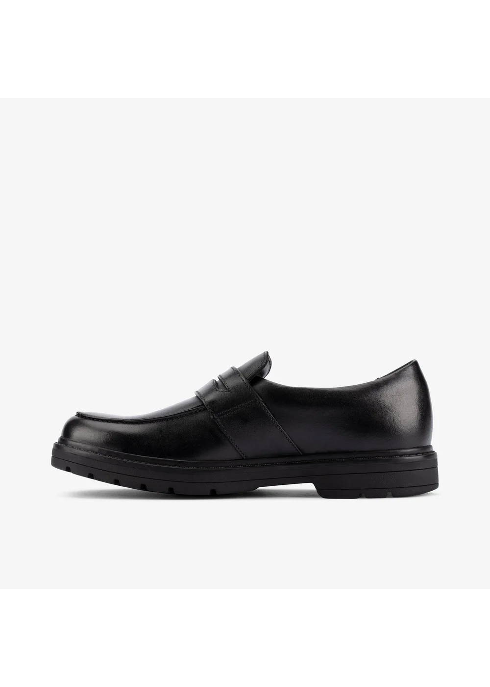 Clarks School Loxham Craft Youth Black Leather Standard - 5.5 Image 2