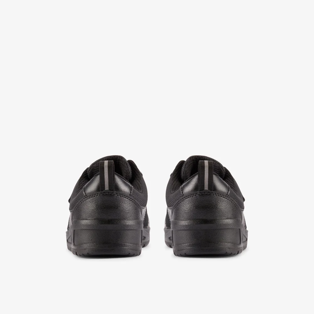 Clarks School Palmer Stride Kid Black Leather Standard - 8.5 Infant Image 5