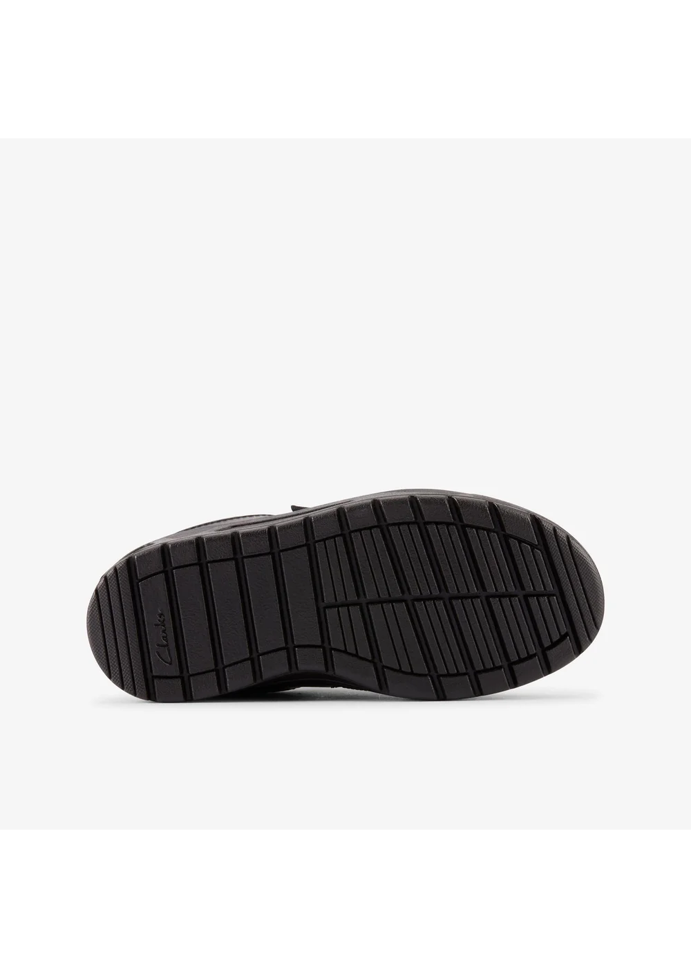 Clarks School Boys Black Palmer Stride Kid Leather Standard - 7 Infants Image 3