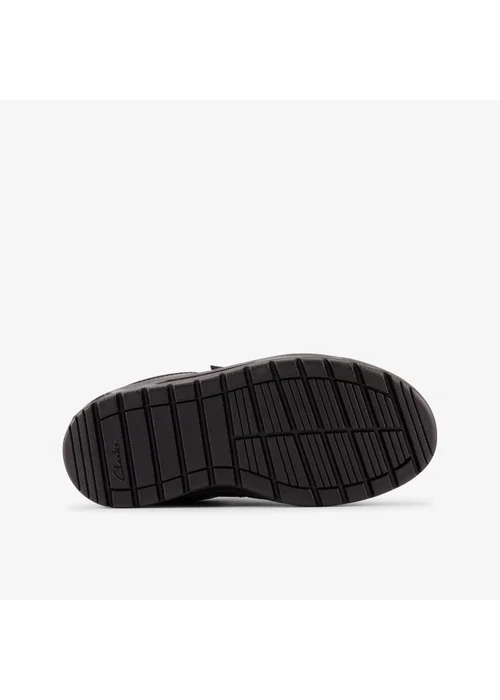 Clarks School Boys Black Palmer Stride Kid Leather Standard - 7 Infants Image 3