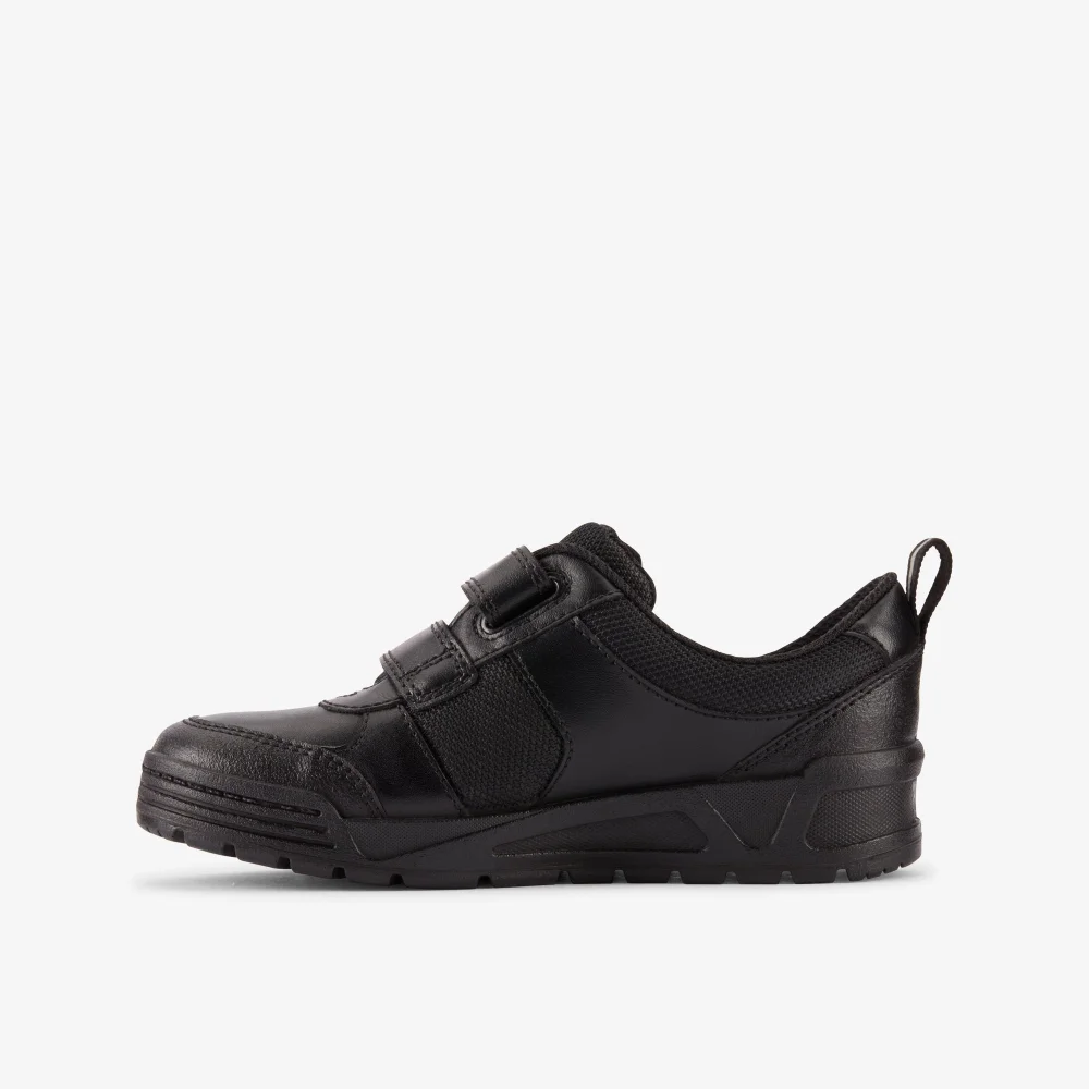 Clarks School Palmer Stride Kid Black Leather Standard - 8.5 Infant Image 2