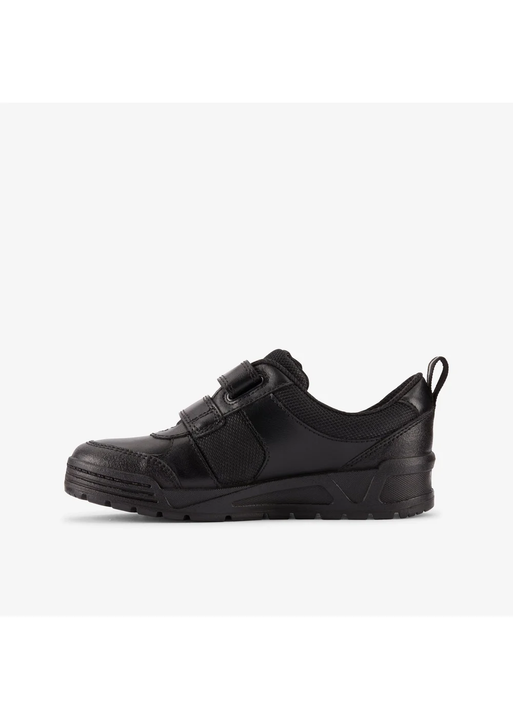 Clarks School Boys Black Palmer Stride Kid Leather Standard - 7 Infants Image 2
