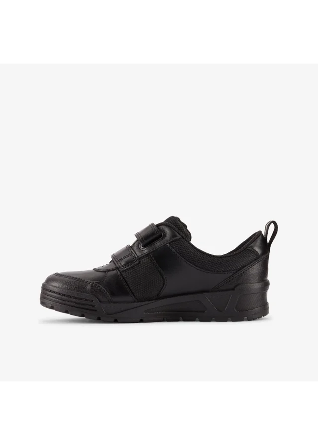 Clarks School Boys Black Palmer Stride Kid Leather Standard