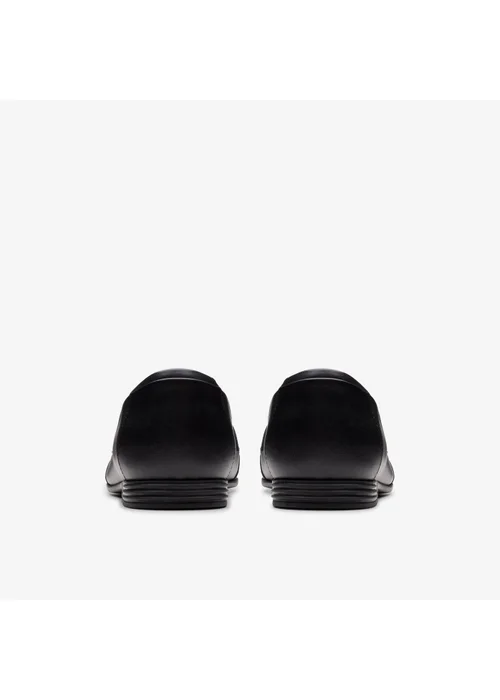 Clarks School Girls Black FinjaLoafer Y. Leather Standard - 3 Image 5
