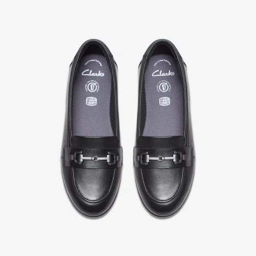 Clarks School FinjaLoafer Y. Black Leather Standard - 3 Image 6
