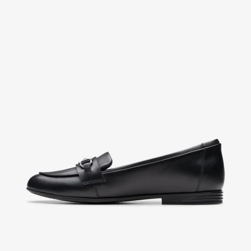 Clarks School FinjaLoafer Y. Black Leather Standard - 3 Image 2