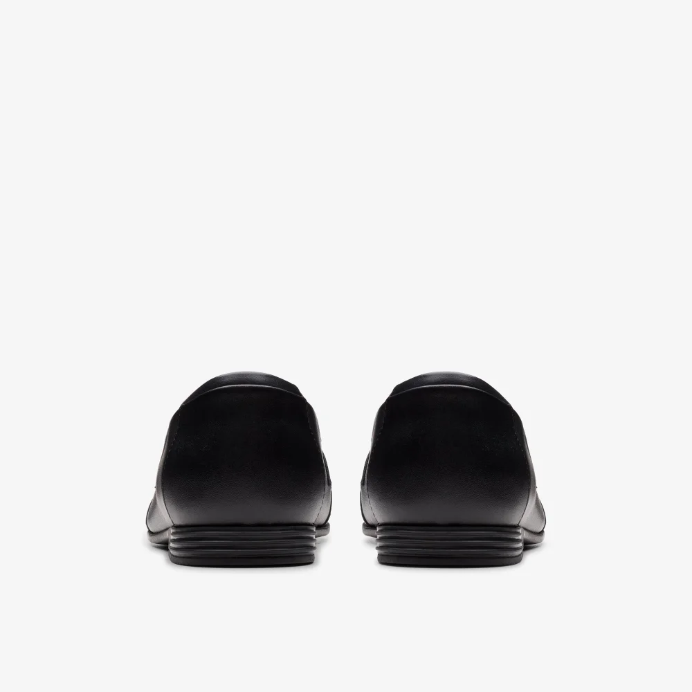 Clarks School FinjaLoafer Y. Black Leather Standard - 3 Image 5