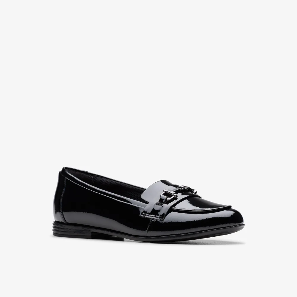 Clarks School FinjaLoafer Y. Black Leather Standard - 4 Image 4