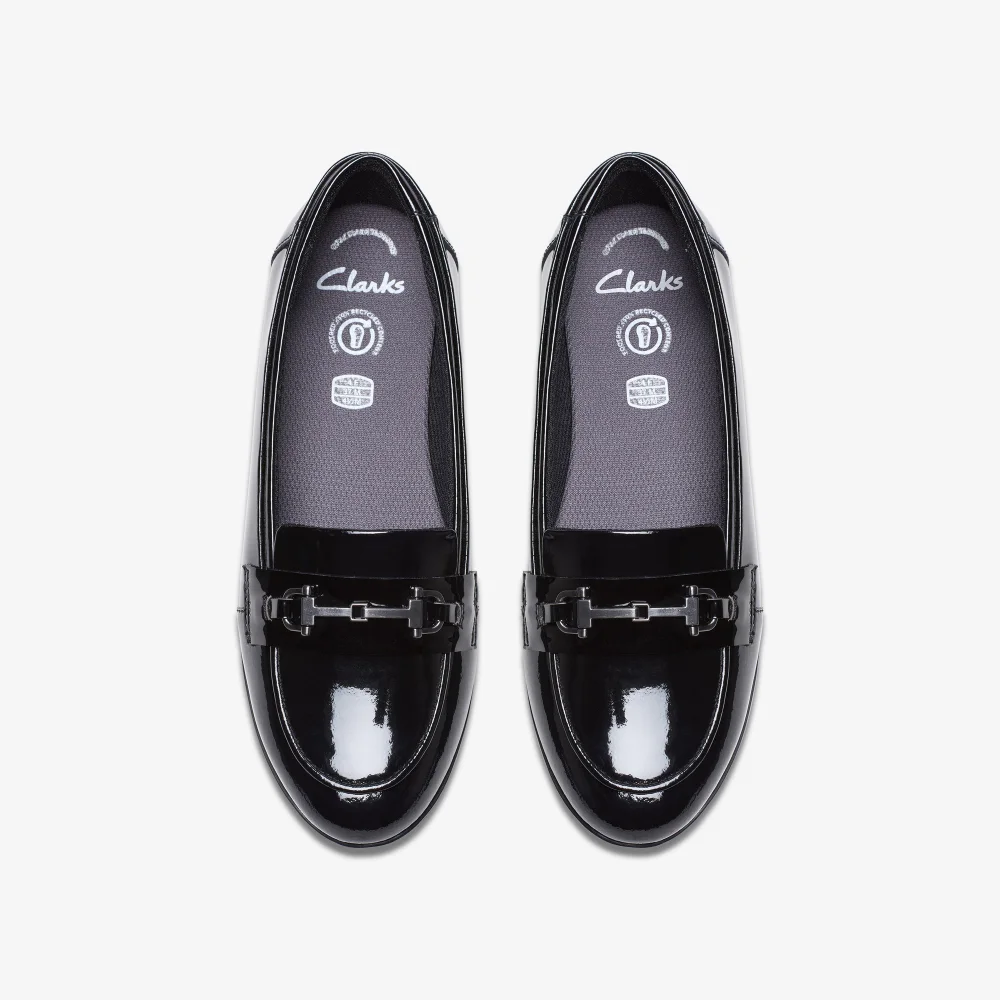 Clarks School FinjaLoafer Y. Black Leather Wide - 3 Image 6