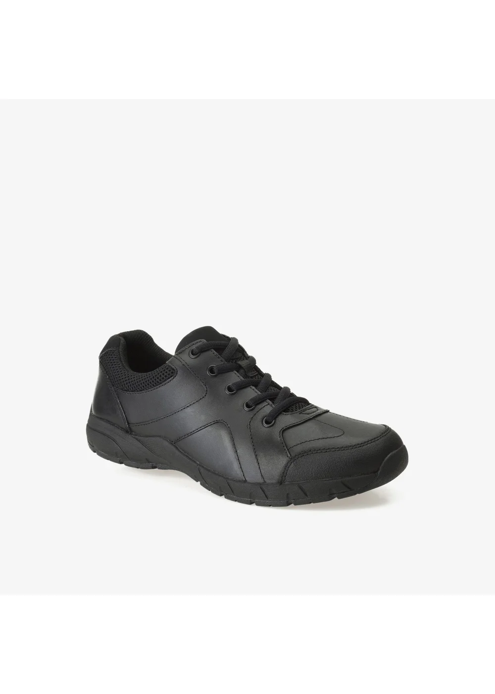 Clarks School Boys Black Air NorfolkSnr Leather Standard - 3.5 Image 3