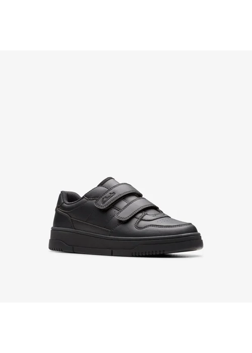 Clarks School Boys Black Canyon Sky Kid Synthetic Wide - 10 Infants Image 4