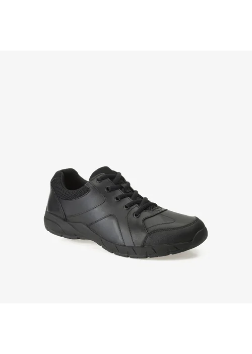Clarks School Air NorfolkSnr Black Leather Wide - 3.5 Image 3