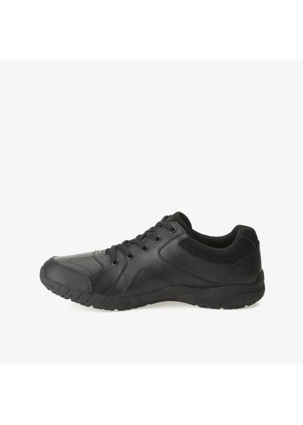 Clarks School Air NorfolkSnr Black Leather Wide - 3.5 Image 2