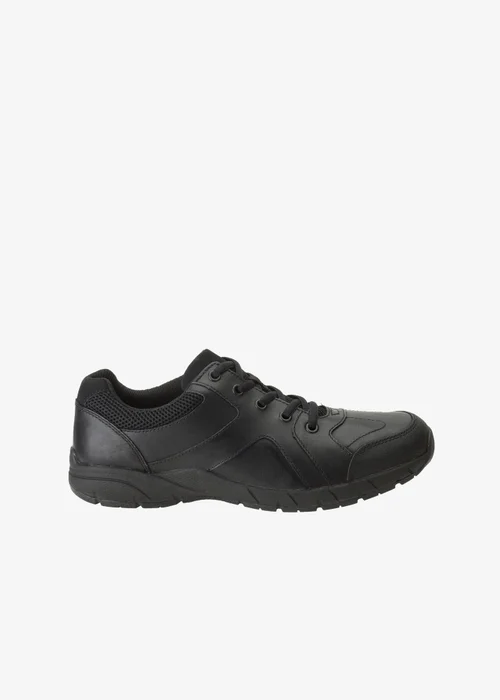 Clarks School Air NorfolkSnr Black Leather Wide - 3.5 Image 1