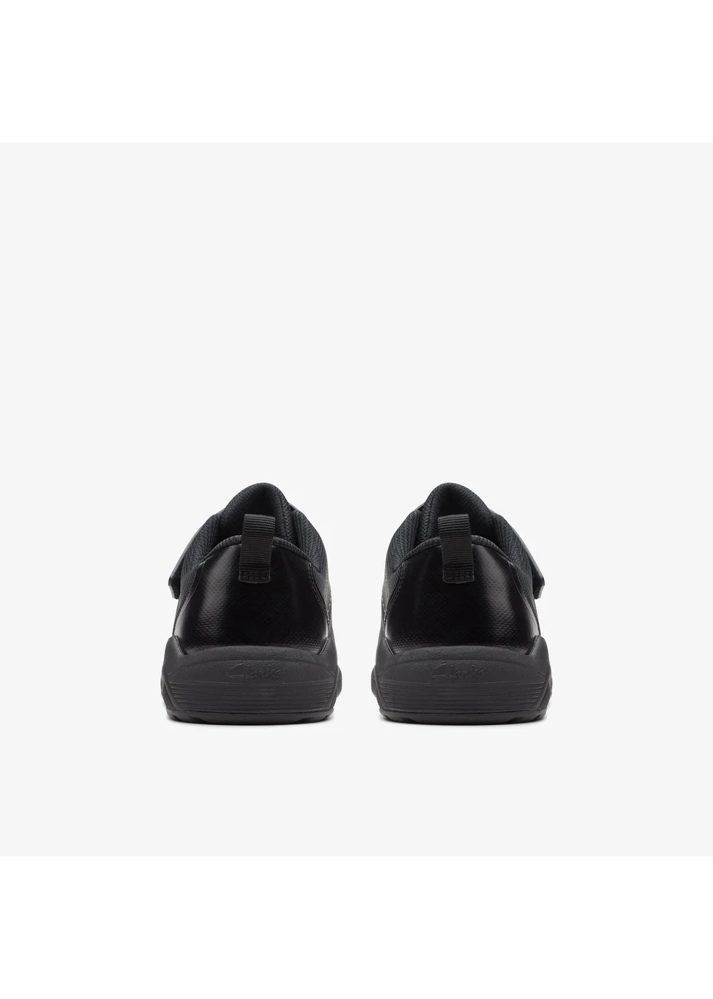 Clarks School Aeon Pace Older Black Textile Wide - 1 Image 6