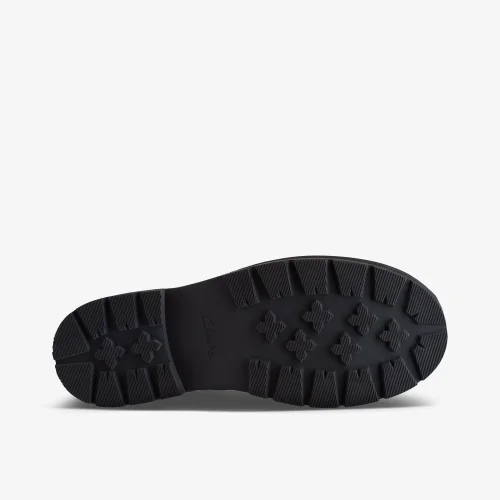 Clarks School Prague Lace Youth Black Leather Standard - 5 Image 3