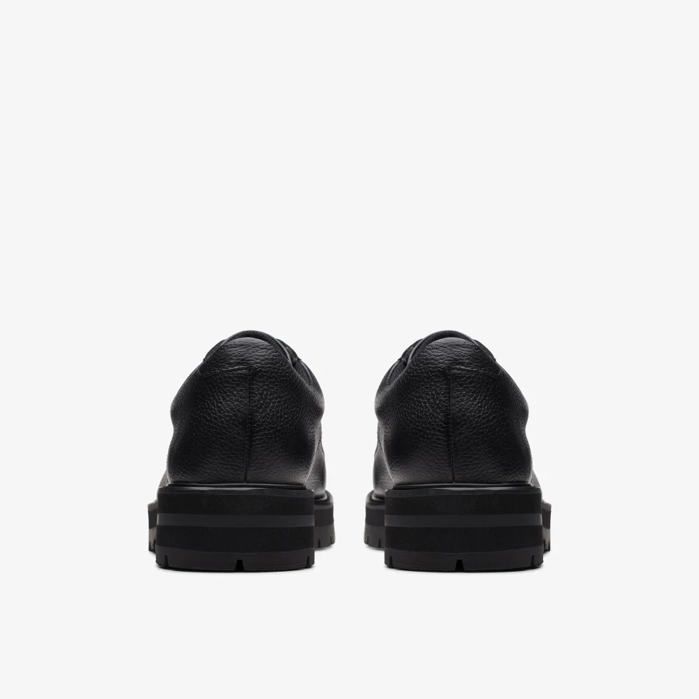 Clarks School Prague Lace Youth Black Leather Standard - 5 Image 5