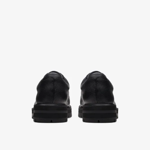 Clarks School Prague Lace Youth Black Leather Standard - 5 Image 5