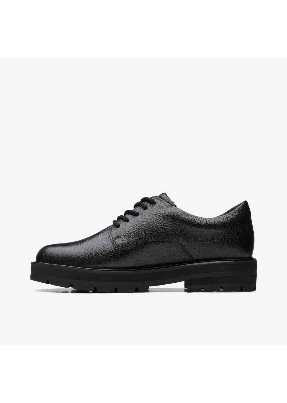 Clarks School Girls Black Prague Lace Youth Leather Standard - 3 Image 2