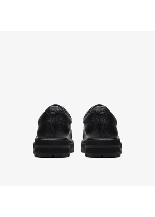 Clarks School Prague Lace Youth Black Leather Wide - 3 Image 5