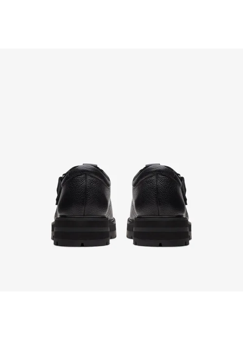 Clarks School Girls Black Prague Brill Youth Leather Wide - 5.5 Image 5