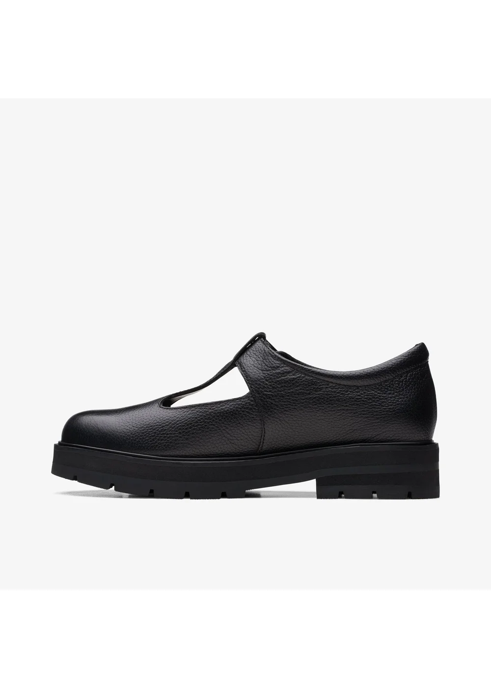 Clarks School Girls Black Prague Brill Youth Leather Wide - 5.5 Image 2