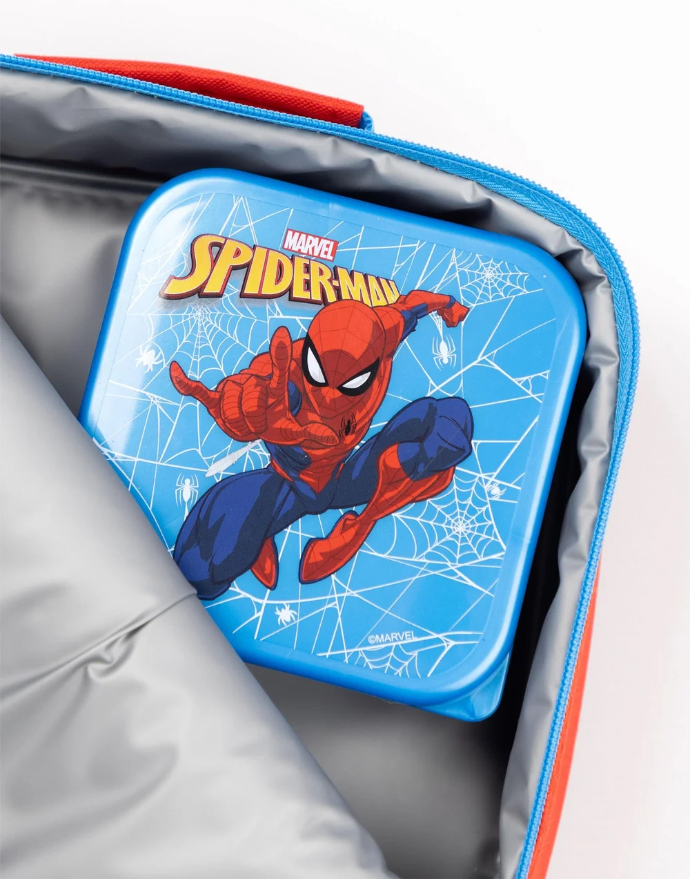 Vanilla Underground Spiderman Boys Red Eyes Lunch Bag Bottle & 3 Snack Pot (One Size) - One Size Image 2