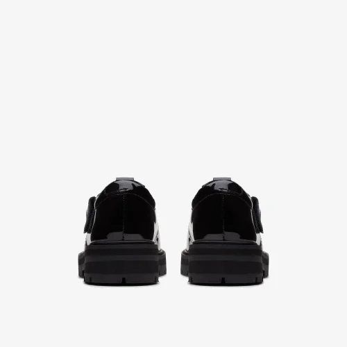 Clarks School Prague Brill Kid Black Patent Standard - 12.5 Infant Image 5