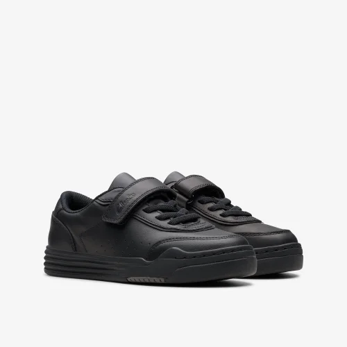 Clarks School Urban Bright Kid Black Leather Standard - 8.5 Infant Image 4