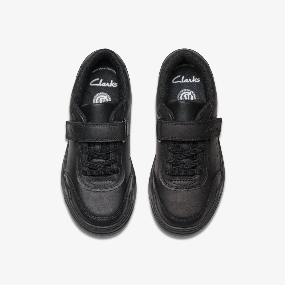 Clarks School Urban Bright Kid Black Leather Standard - 8.5 Infant Image 6