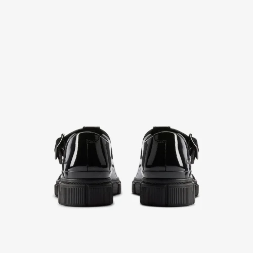 Clarks School Evyn Bar Kid Black Patent Wide - 10.5 Infant Image 5