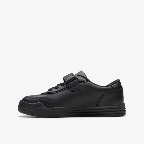 Clarks School Urban Bright Kid Black Leather Wide - 9 Infant Image 2