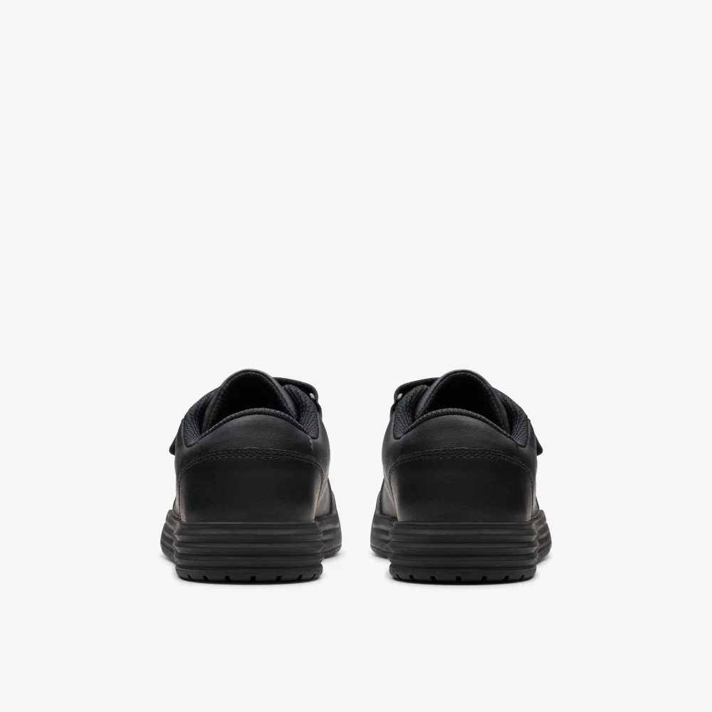 Clarks School Urban Bright Kid Black Leather Wide - 9 Infant Image 5