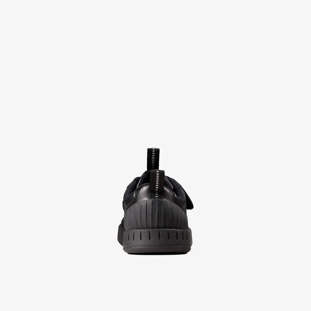 Clarks School Apollo Step Toddler Black Leather Standard - 7.5 Infants Image 5