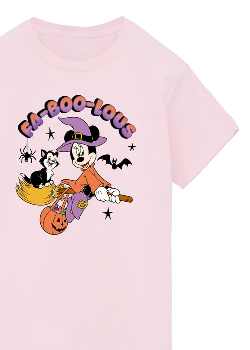 Ada & Ted Disney Minnie Mouse Faboolous Halloween Girls Pink Graphic T-Shirt (3-13 Years) - 12-13 yrs Image 2