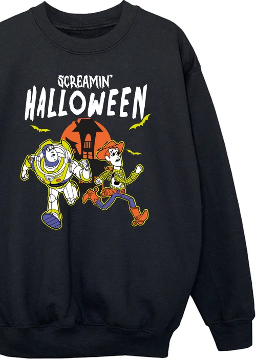 Ada & Ted Disney Toy Story Halloween And Beyond Boys Black Graphic Sweatshirt (3-13 Years) - 12-13 yrs Image 2