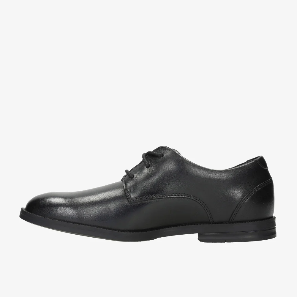 Clarks School Rufus Edge Youth Black Leather Standard - 4 Image 2