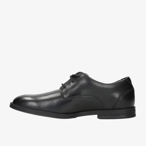 Clarks School Rufus Edge Youth Black Leather Standard - 4 Image 2