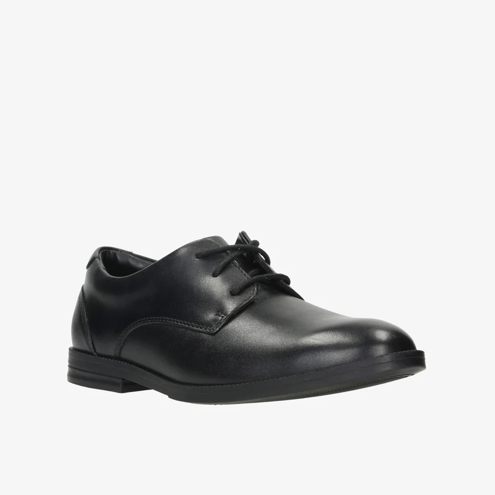 Clarks School Rufus Edge Youth Black Leather Standard - 4 Image 3