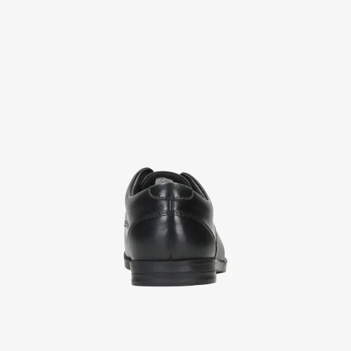 Clarks School Rufus Edge Youth Black Leather Standard - 4 Image 5