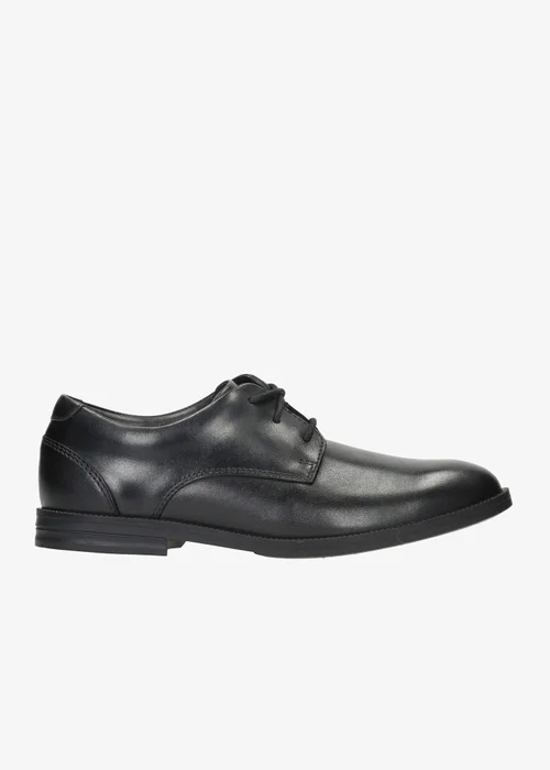 Clarks School Rufus Edge Youth Black Leather Standard - 4 Image 1